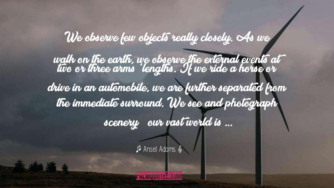 Automobile quotes by Ansel Adams