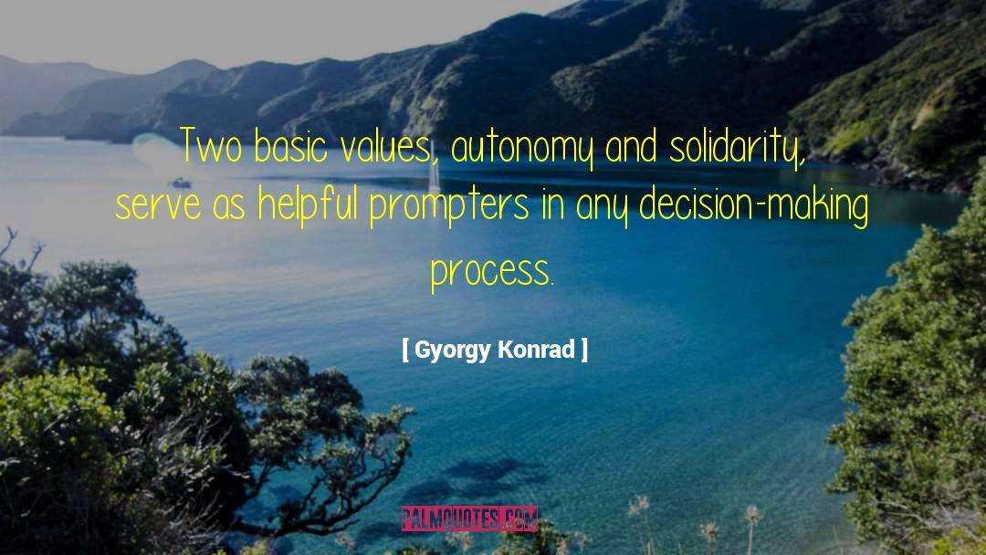 Autonomy Usefulness quotes by Gyorgy Konrad
