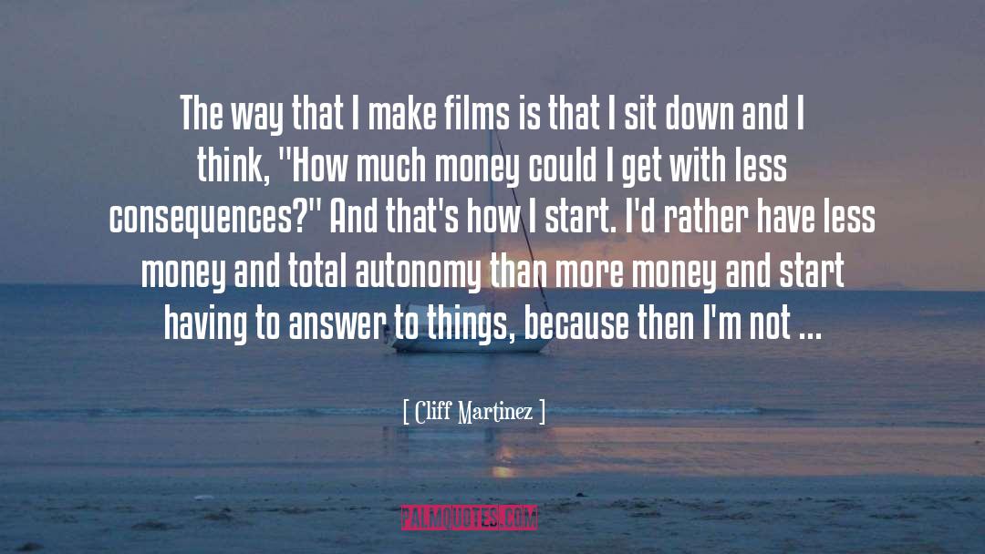 Autonomy Usefulness quotes by Cliff Martinez