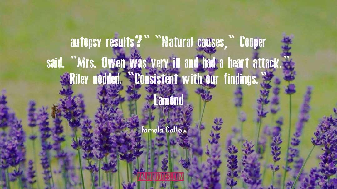 Autopsy quotes by Pamela Callow