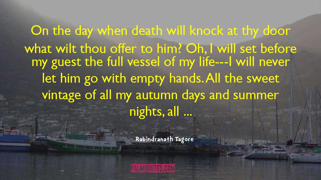 Autumn Days quotes by Rabindranath Tagore