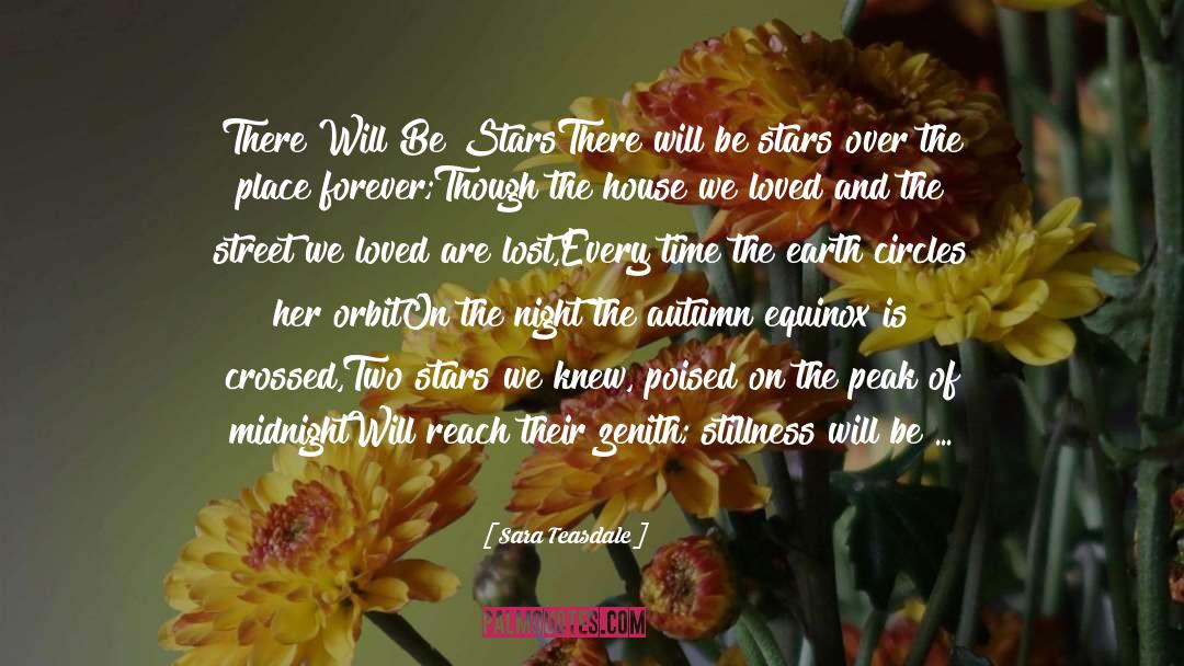 Autumn Equinox quotes by Sara Teasdale