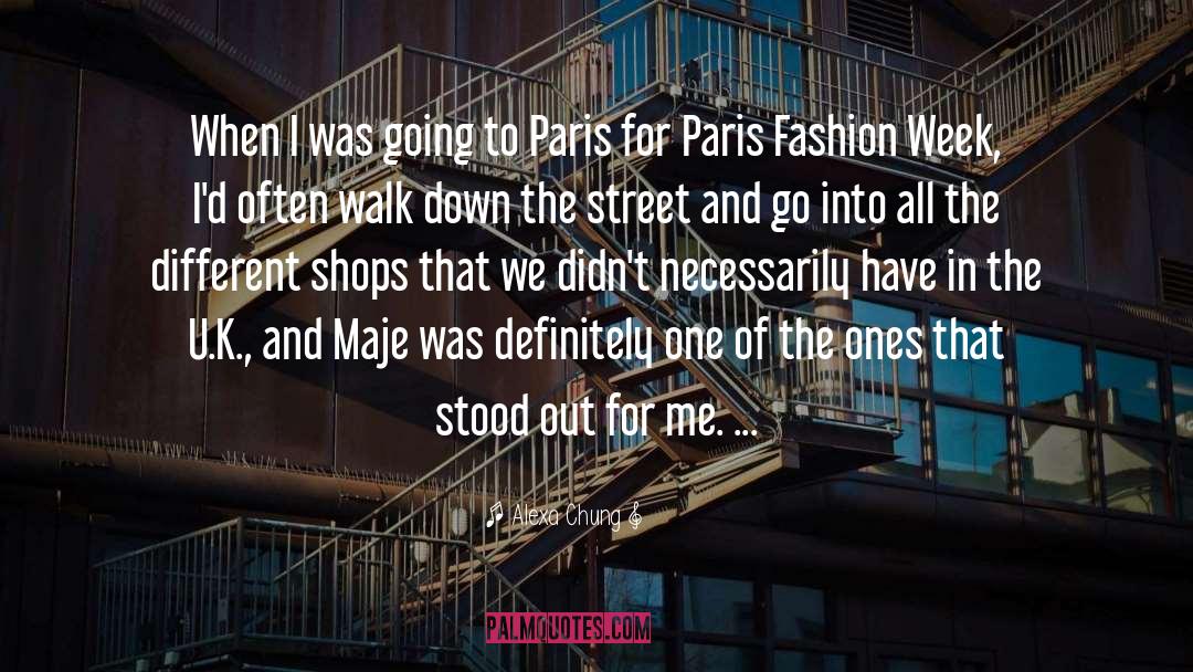 Autumn In Paris quotes by Alexa Chung