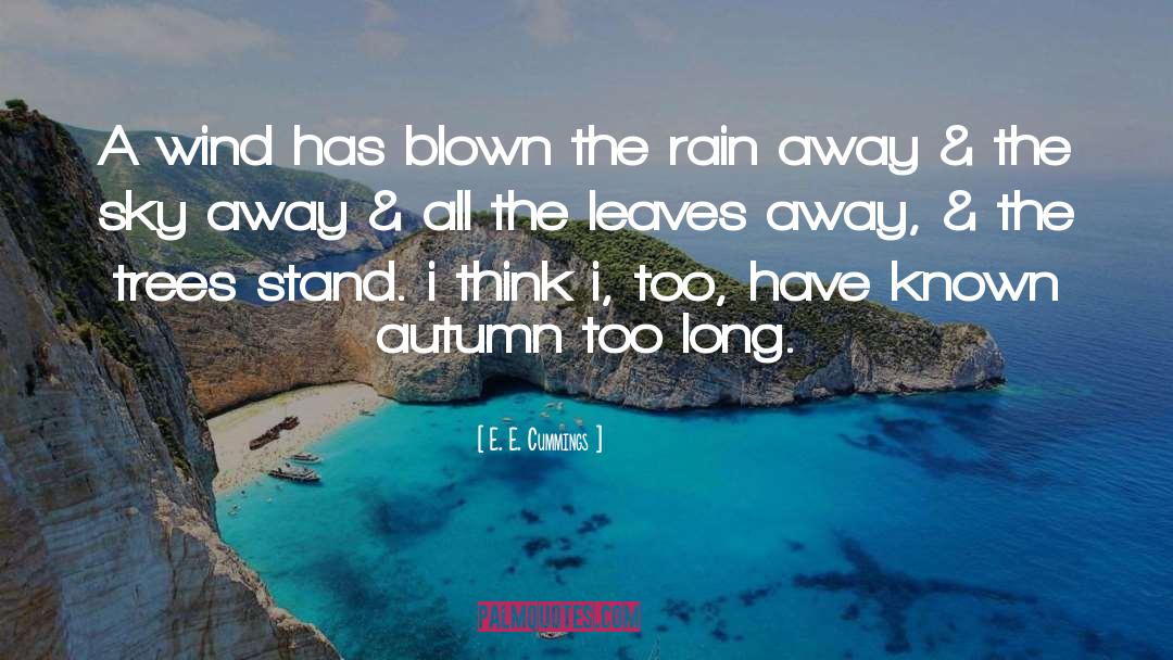 Autumn Poems quotes by E. E. Cummings