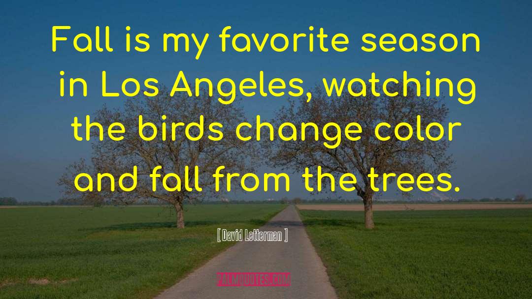 Autumn Season quotes by David Letterman