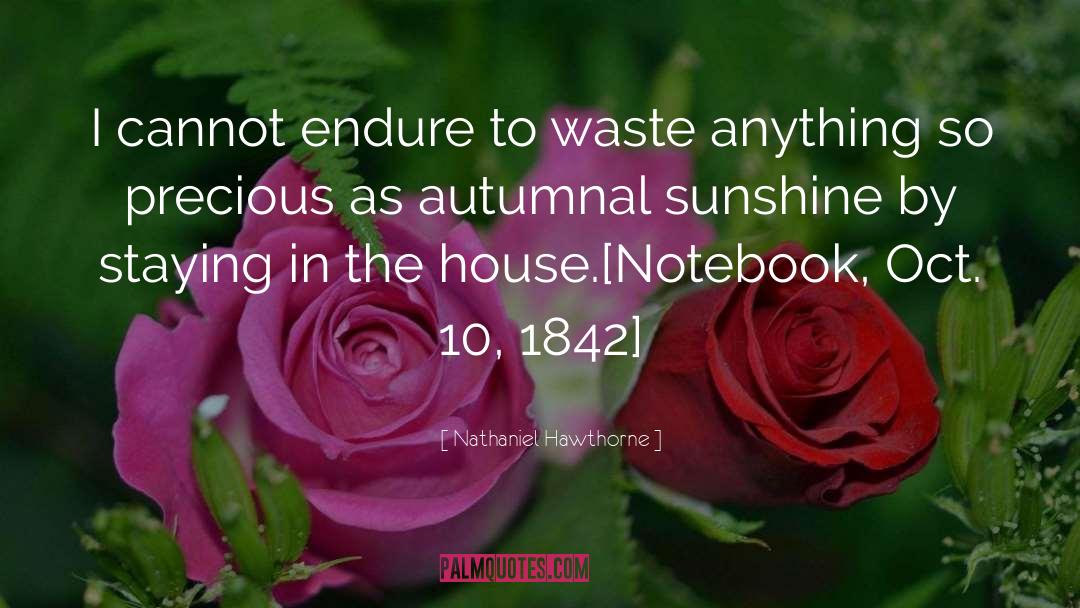 Autumnal quotes by Nathaniel Hawthorne