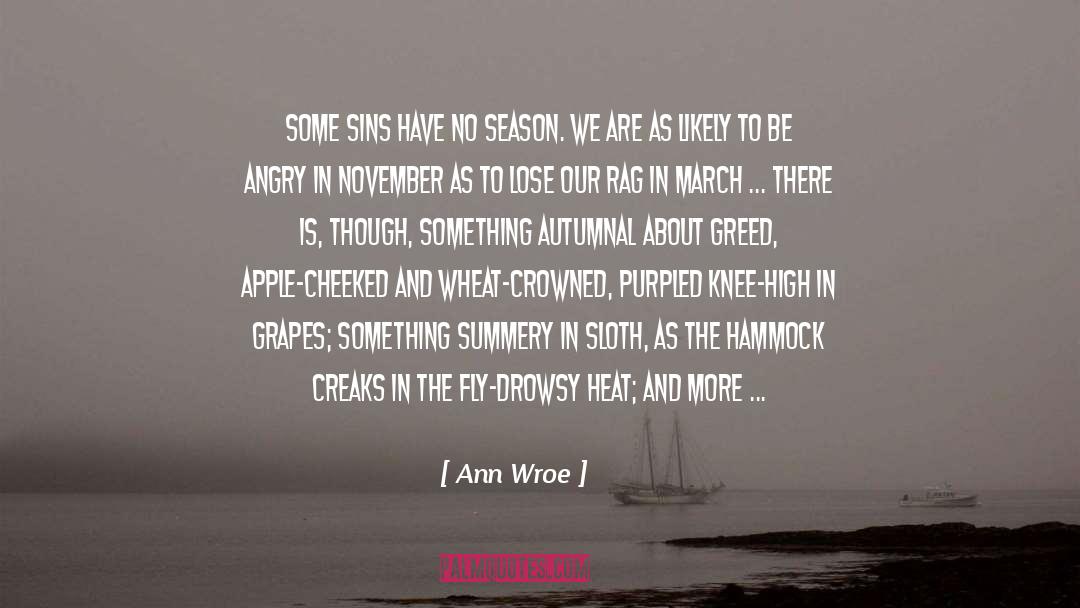 Autumnal quotes by Ann Wroe