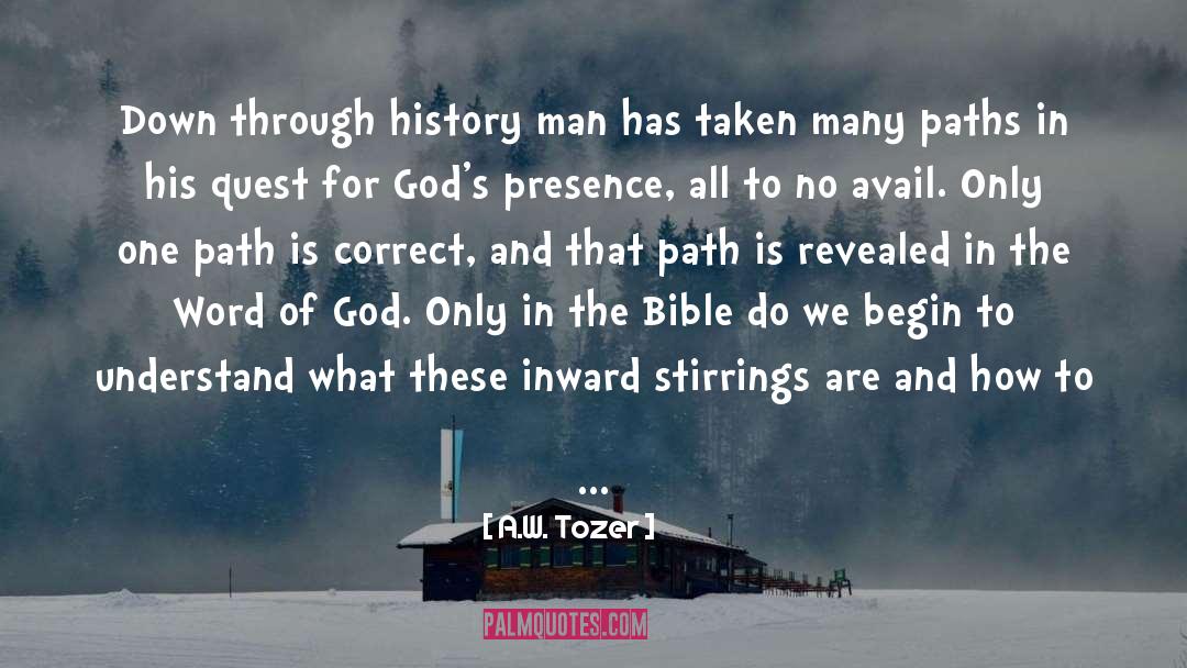 Avail quotes by A.W. Tozer
