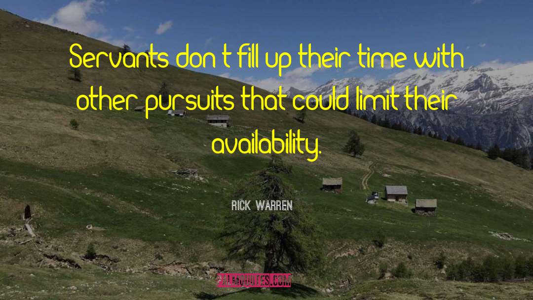 Availability quotes by Rick Warren