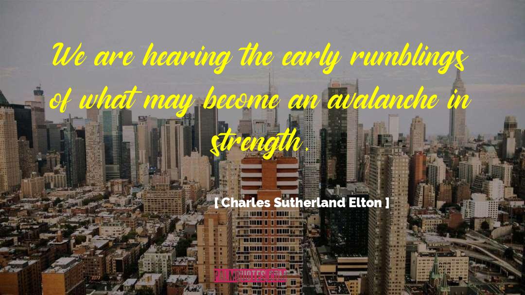 Avalanche quotes by Charles Sutherland Elton