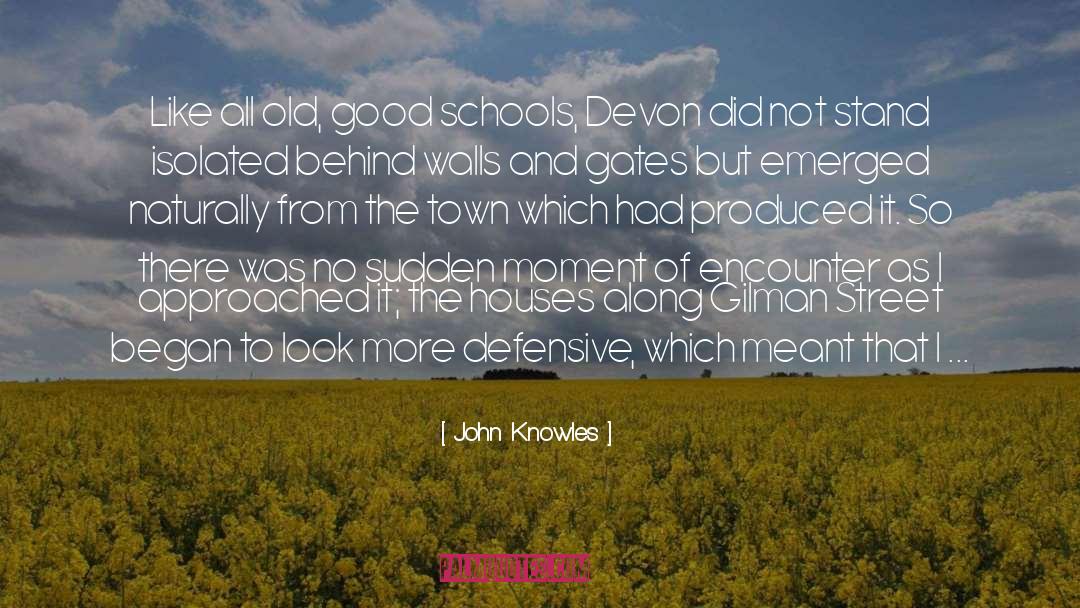 Avanesian Hamlets Dds Town quotes by John Knowles