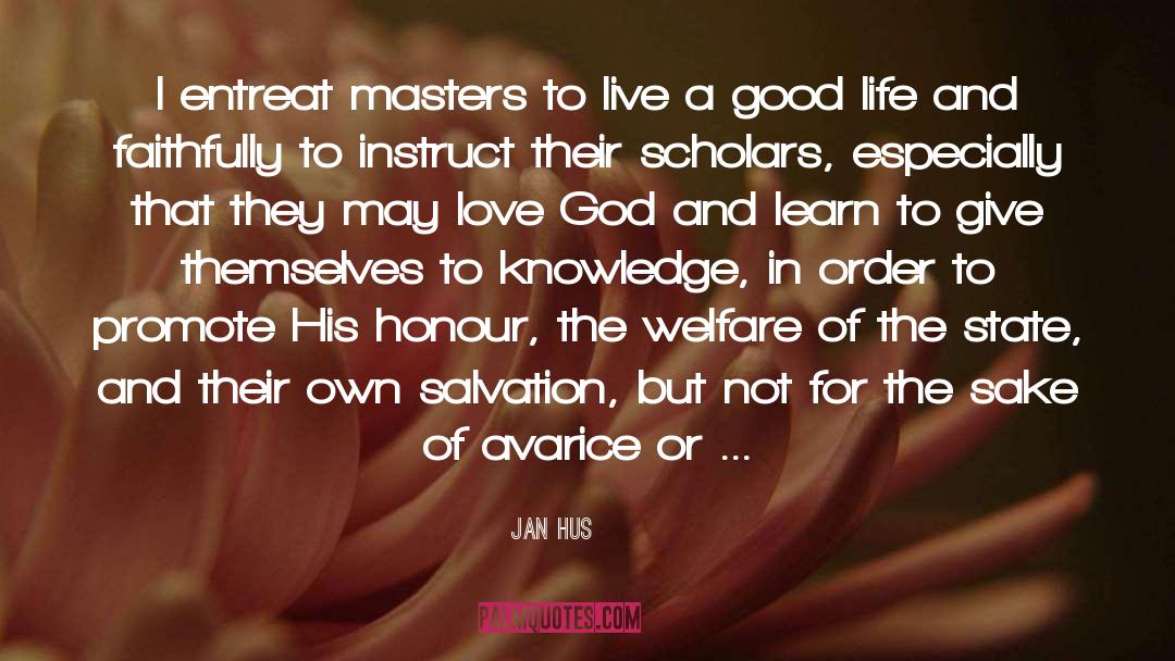 Avarice quotes by Jan Hus