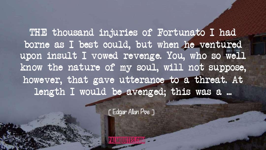 Avenger quotes by Edgar Allan Poe