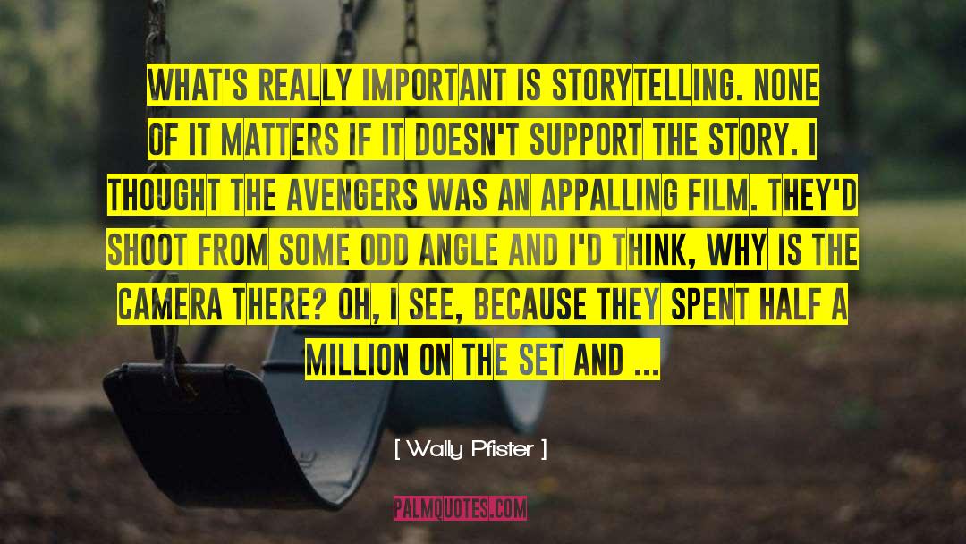 Avengers quotes by Wally Pfister