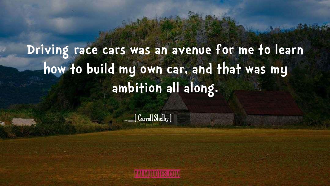 Avenues quotes by Carroll Shelby