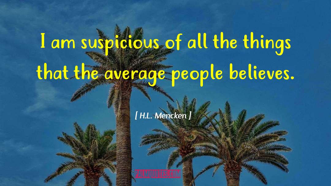 Average People quotes by H.L. Mencken