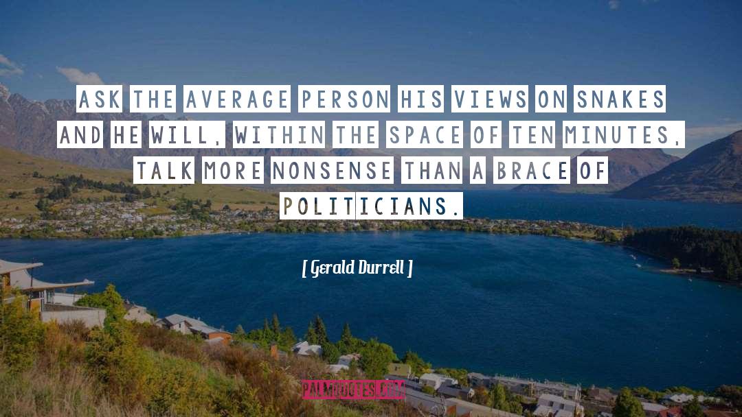 Average Person quotes by Gerald Durrell