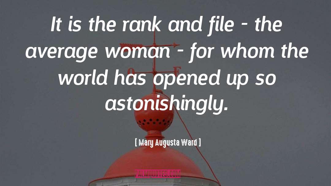 Average Woman quotes by Mary Augusta Ward