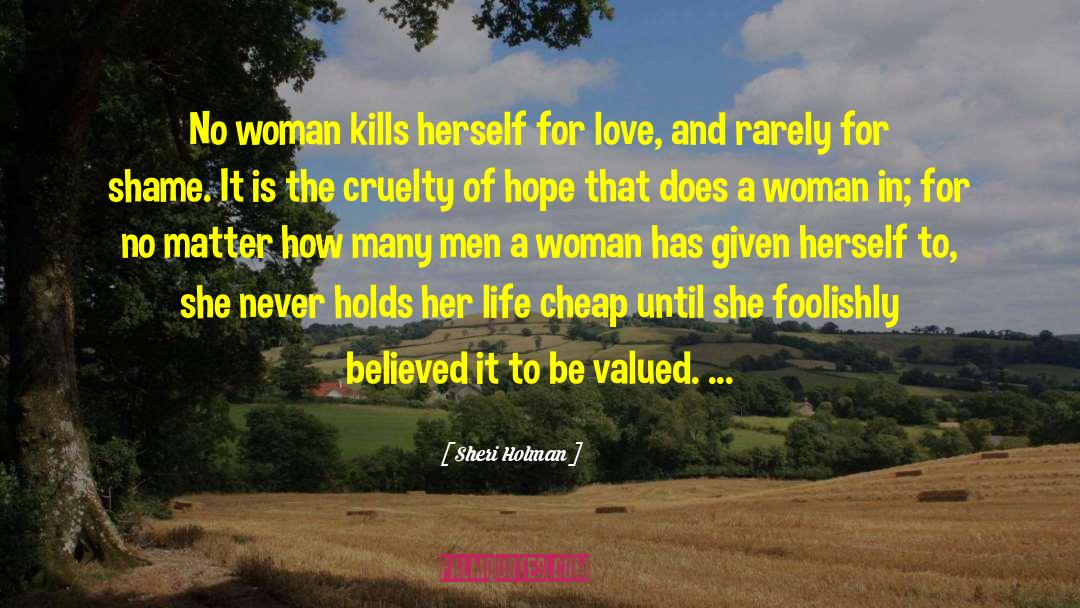 Average Woman quotes by Sheri Holman
