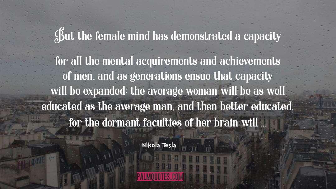 Average Woman quotes by Nikola Tesla