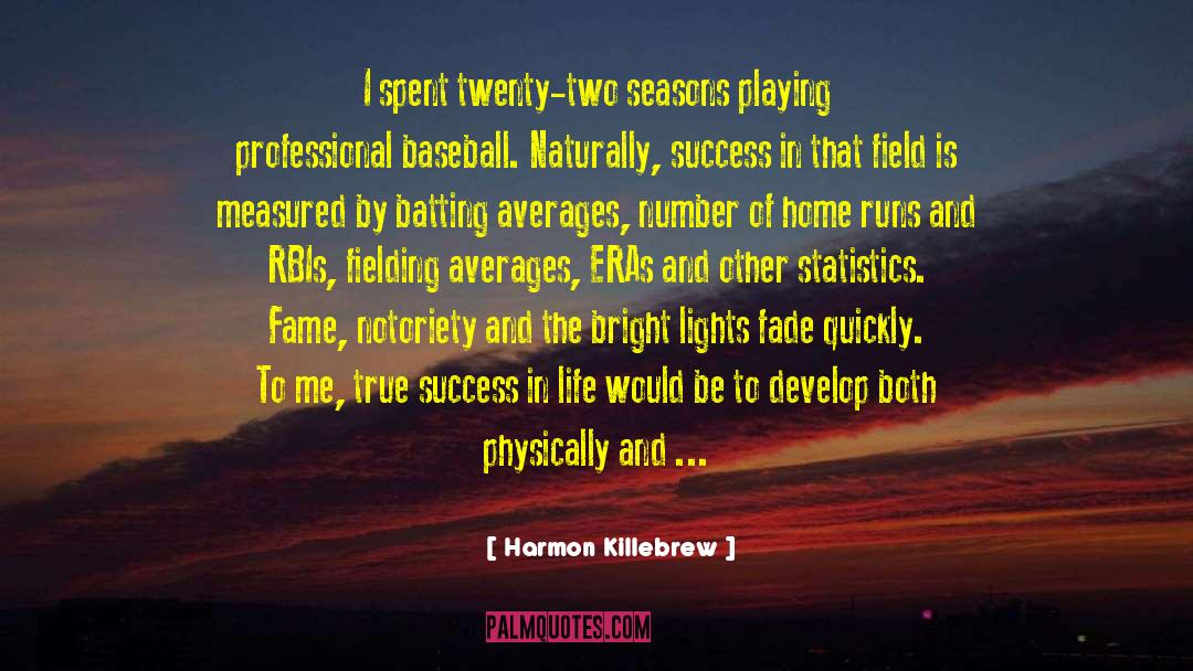 Averages quotes by Harmon Killebrew