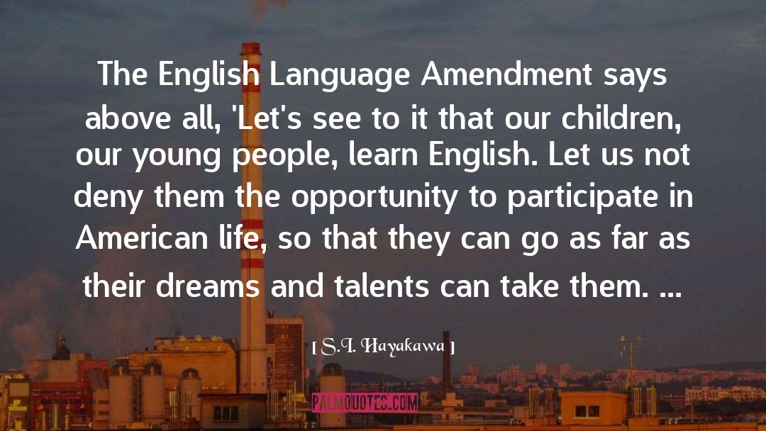 Avertissement In English quotes by S.I. Hayakawa