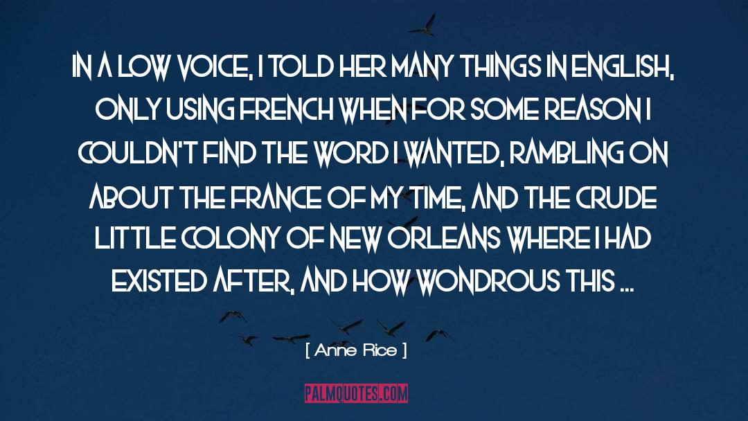 Avertissement In English quotes by Anne Rice