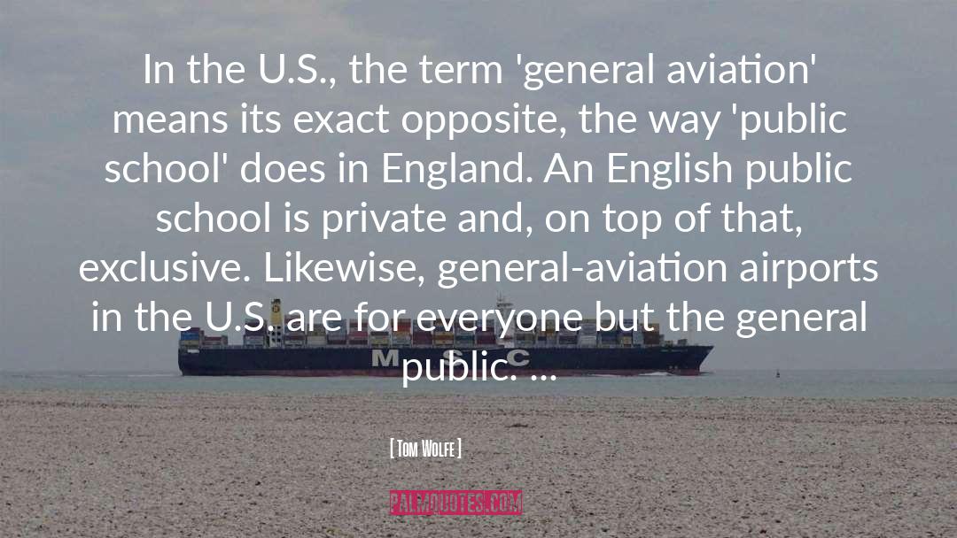 Aviation quotes by Tom Wolfe