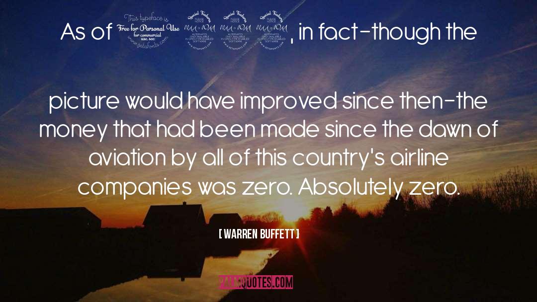 Aviation quotes by Warren Buffett