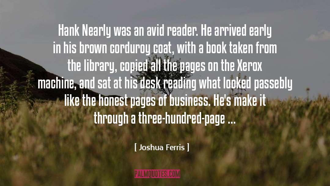 Avid Reader quotes by Joshua Ferris
