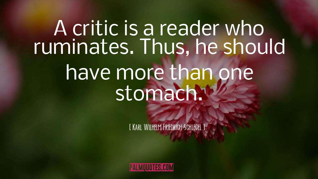 Avoid Criticism quotes by Karl Wilhelm Friedrich Schlegel