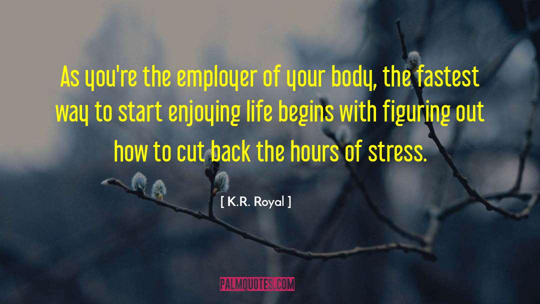 Avoid Stress quotes by K.R. Royal