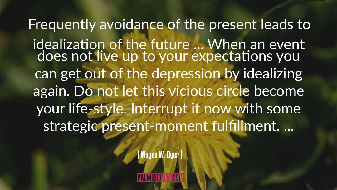 Avoidance quotes by Wayne W. Dyer