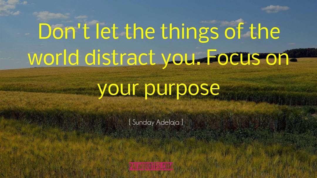 Avoiding Distractions quotes by Sunday Adelaja