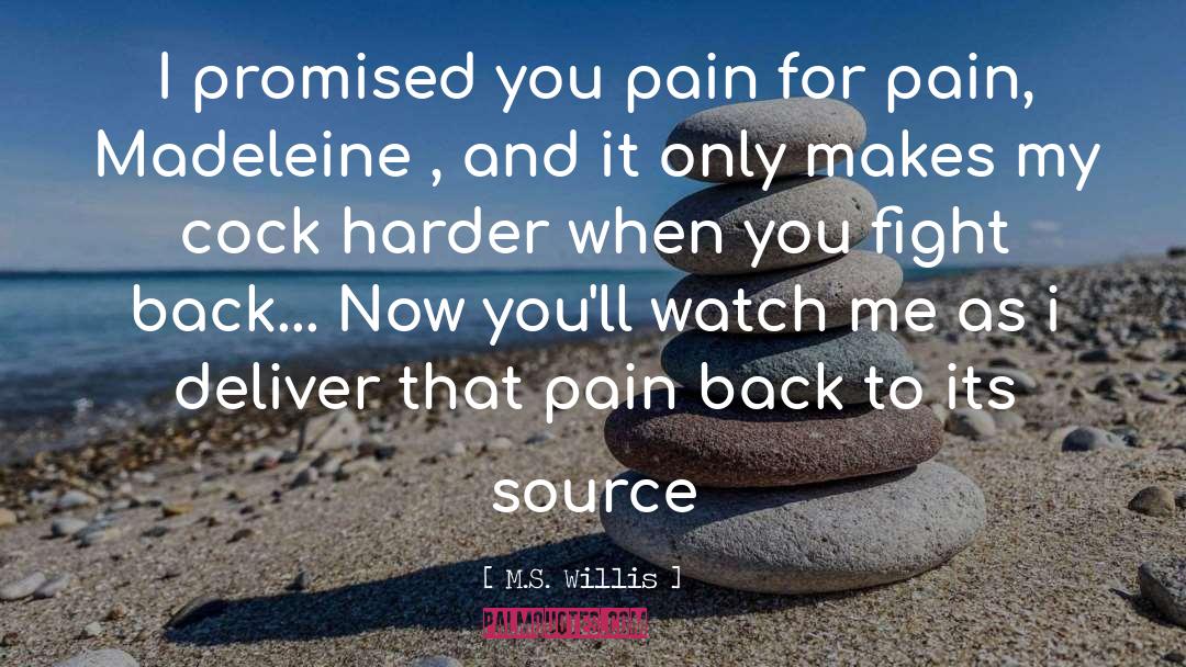 Avoiding Pain quotes by M.S. Willis