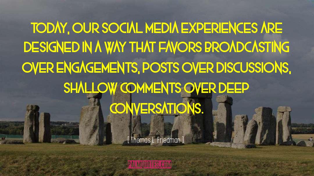Avoiding Social Engagements quotes by Thomas L. Friedman