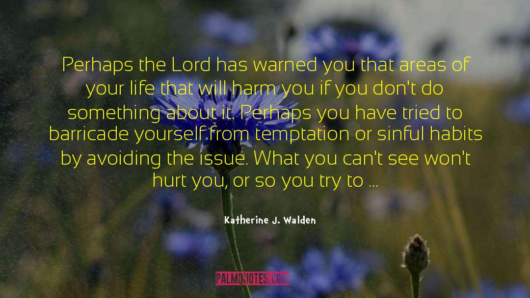 Avoiding The Issue quotes by Katherine J. Walden