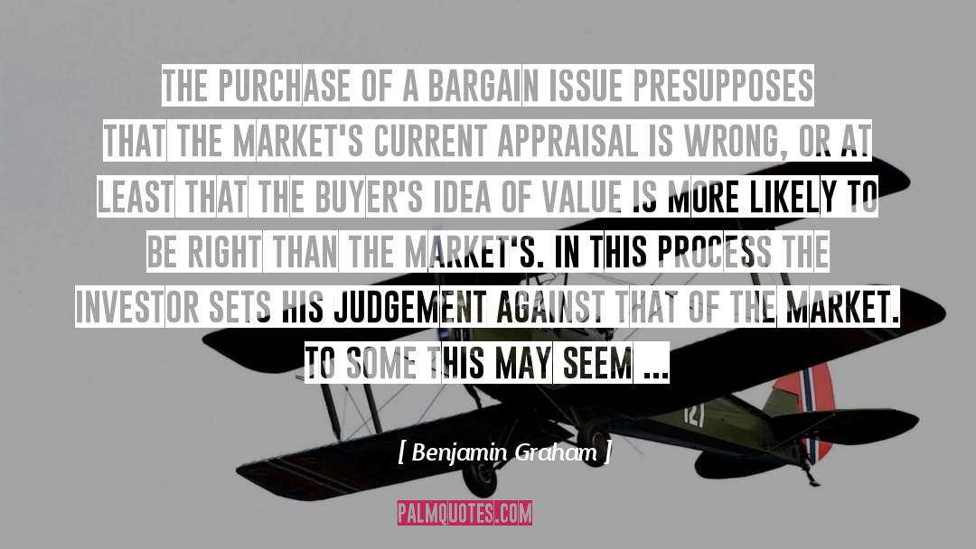 Avoiding The Issue quotes by Benjamin Graham