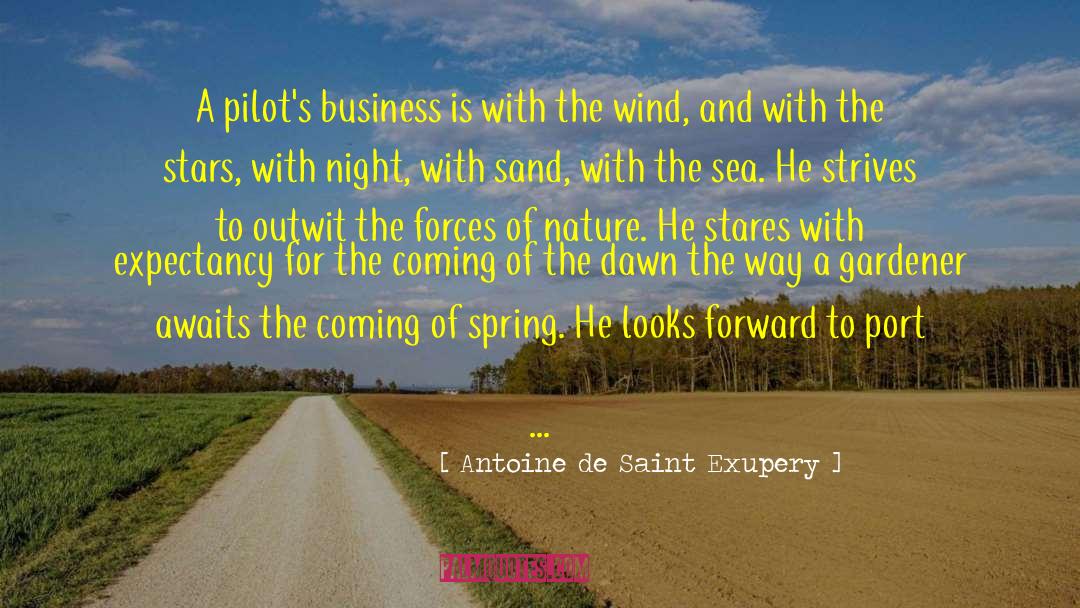 Awaits quotes by Antoine De Saint Exupery