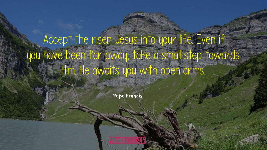 Awaits quotes by Pope Francis
