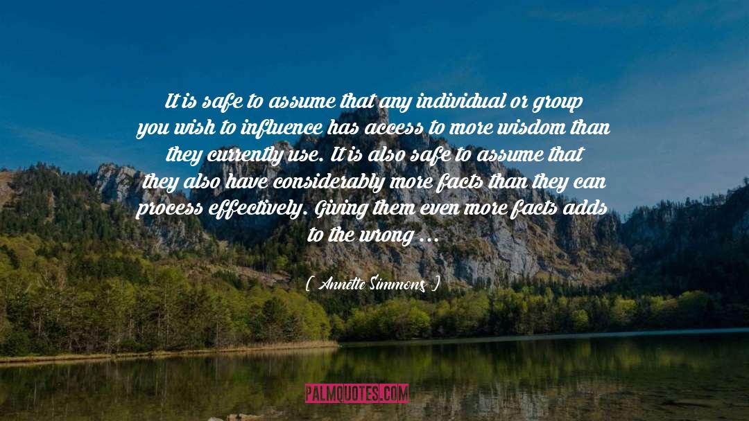 Awakening Process quotes by Annette Simmons