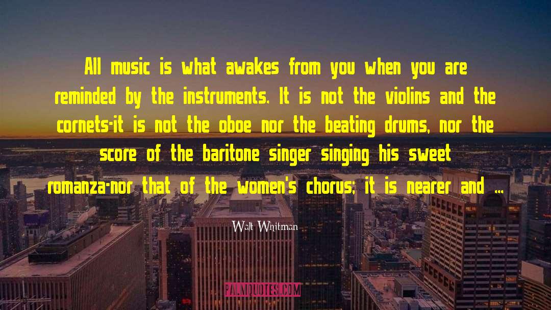 Awakes quotes by Walt Whitman