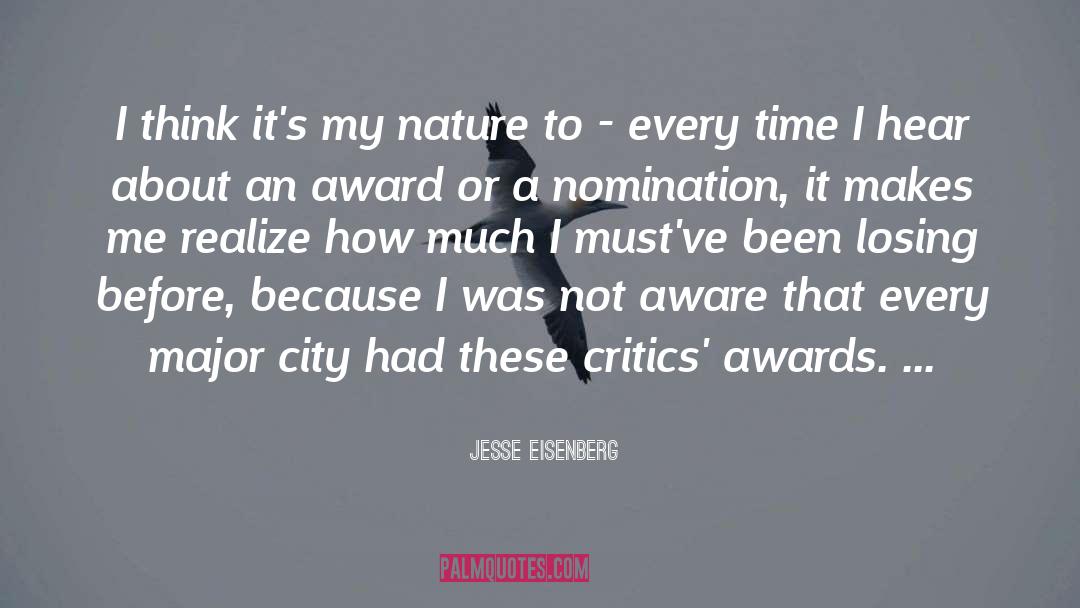 Award Ceremonies quotes by Jesse Eisenberg