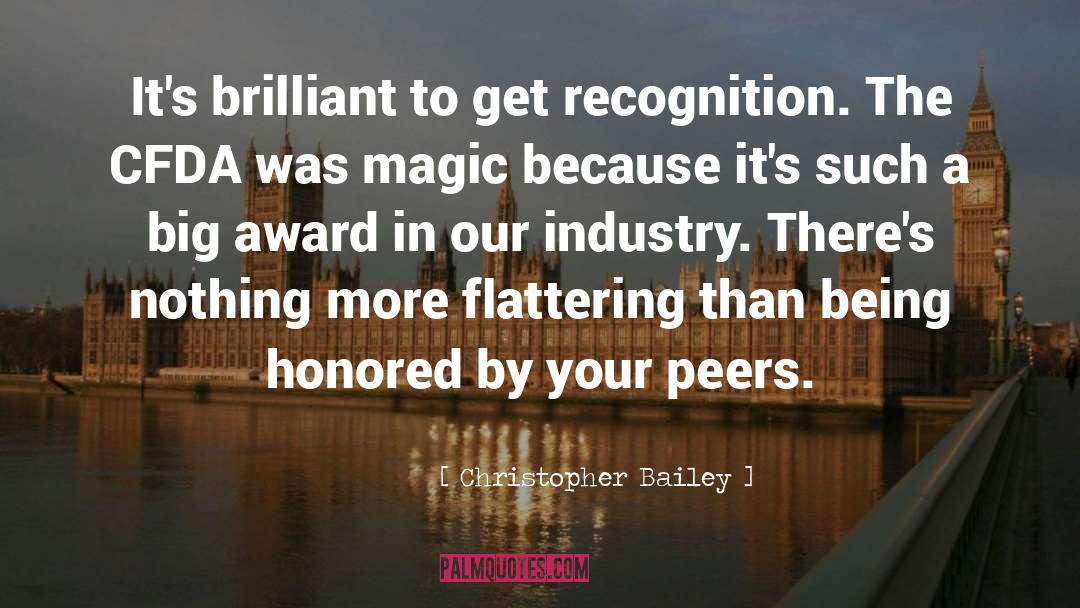 Award quotes by Christopher Bailey