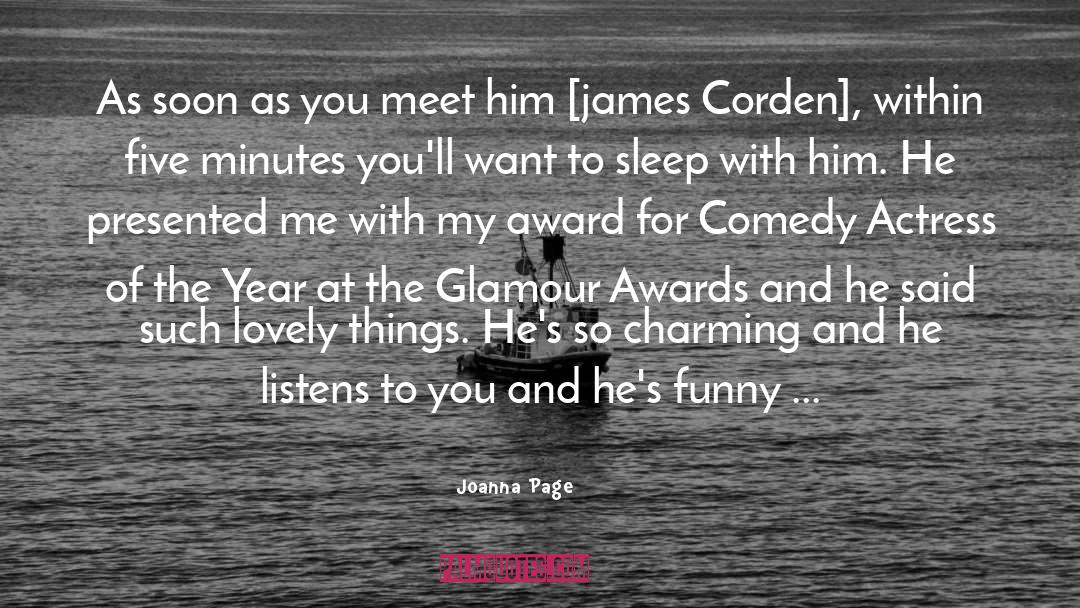 Award quotes by Joanna Page