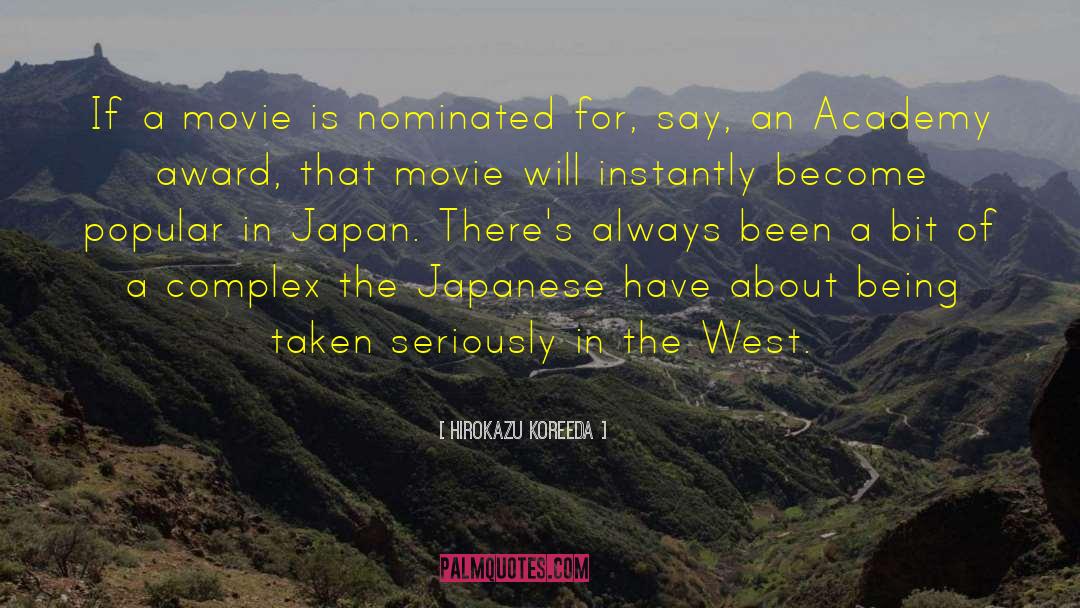 Award quotes by Hirokazu Koreeda