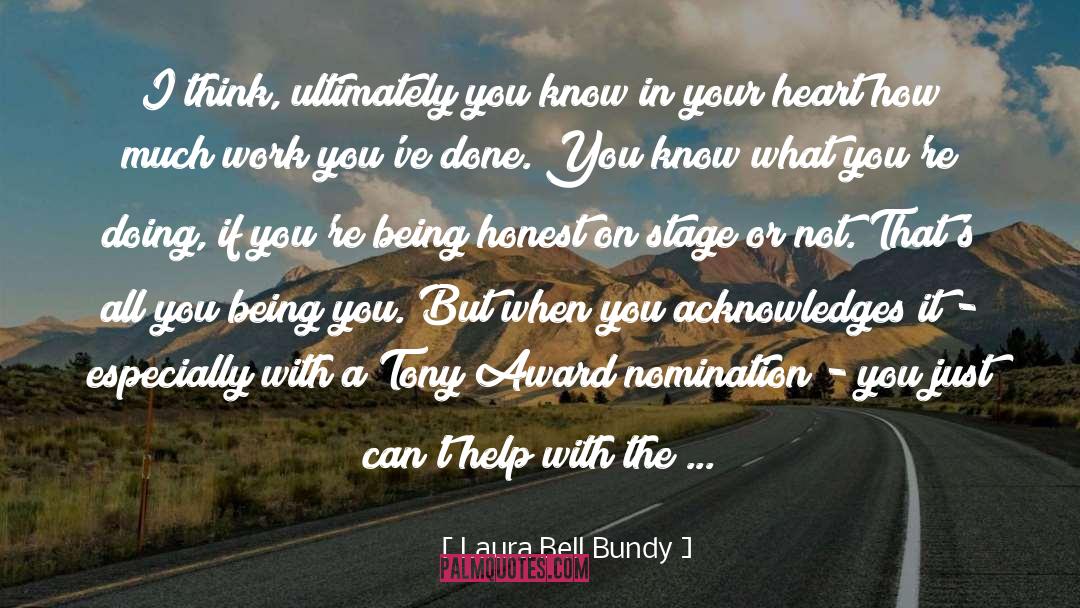 Award quotes by Laura Bell Bundy
