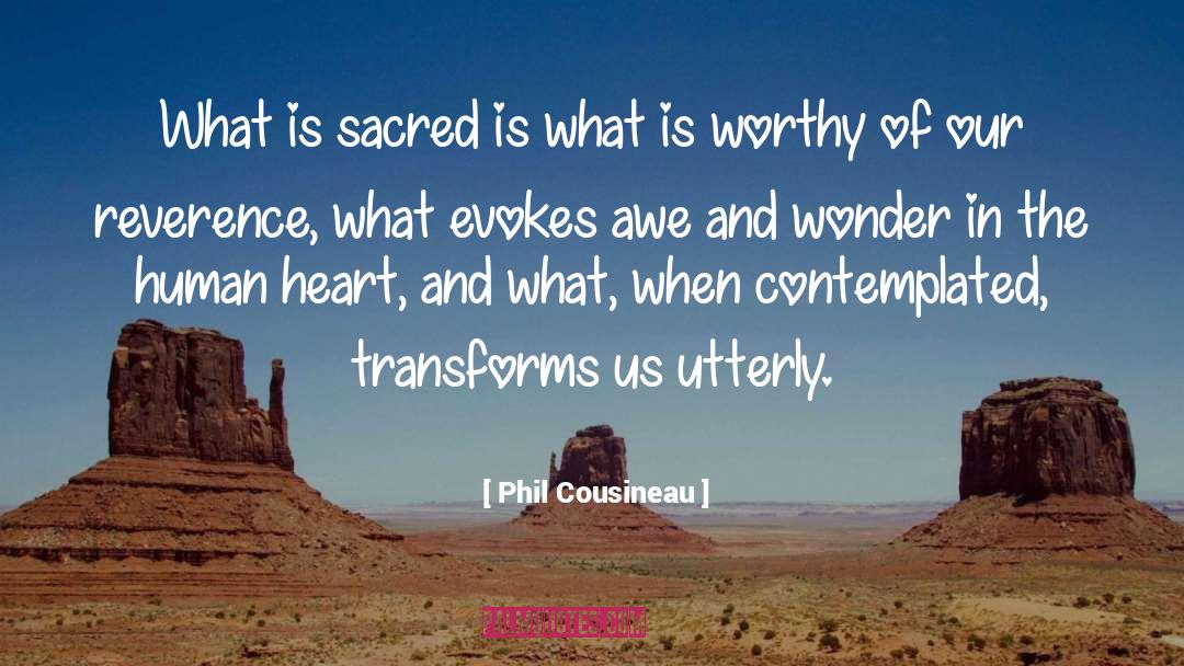 Awe And Wonder quotes by Phil Cousineau