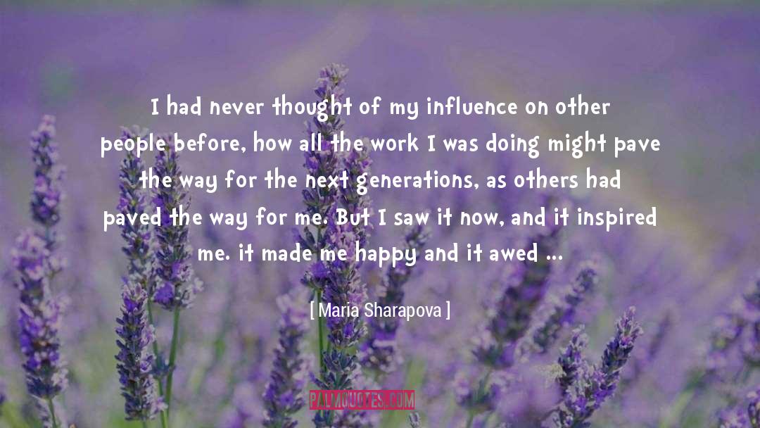 Awed quotes by Maria Sharapova