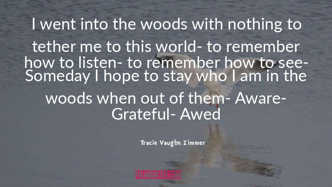 Awed quotes by Tracie Vaughn Zimmer